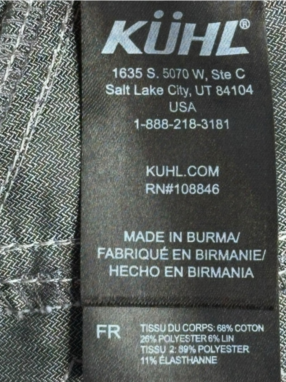 Kuhl Cabo Linen Blend Pants Women’s Size 10 Gray Style 6272 UPF 50+ Pockets Grey - Picture 16 of 16